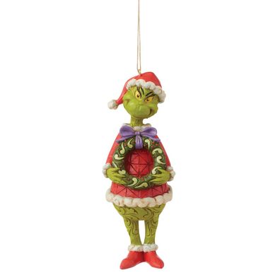 Grinch mit Weihnachtskranz (Der Grinch) - Walt Disney Christbaumschmuck