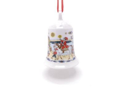 Porzellanglocke Weihnachtsglocke 1999 - Hutschenreuther - OHNE Verpackung