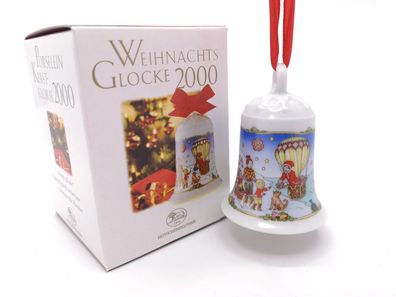 Porzellanglocke Weihnachtsglocke 2000 - Hutschenreuther - in OVP