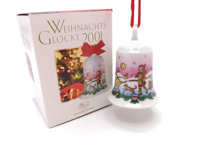 Porzellanglocke Weihnachtsglocke 2001 - Hutschenreuther - in OVP