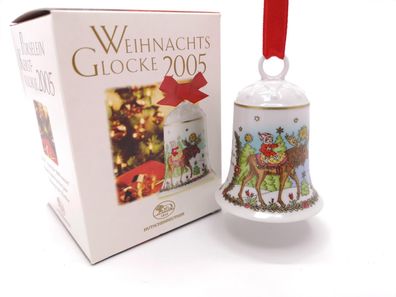 Porzellanglocke Weihnachtsglocke 2005 - Hutschenreuther - in OVP