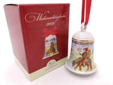 Porzellanglocke Weihnachtsglocke 2009 - Hutschenreuther - in OVP