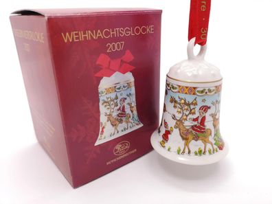 Porzellanglocke Weihnachtsglocke 2007 - Hutschenreuther - in OVP