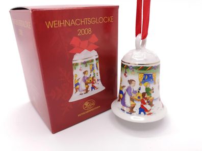 Porzellanglocke Weihnachtsglocke 2008 - Hutschenreuther - in OVP
