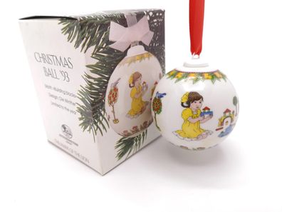 Porzellankugel Weihnachtskugel 1993 - Hutschenreuther - in OVP