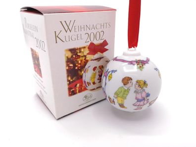 Porzellankugel Weihnachtskugel 2002 - Hutschenreuther - in OVP