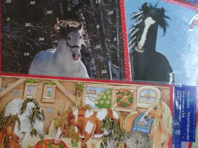 arsEdition Adventskalender 38x8cm - Pferde Tiere - Auswahl -