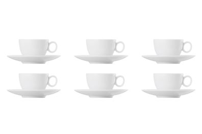 Espresso-Set 6 Personen 12-tlg. - Loft by Rosenthal Weiß - Thomas