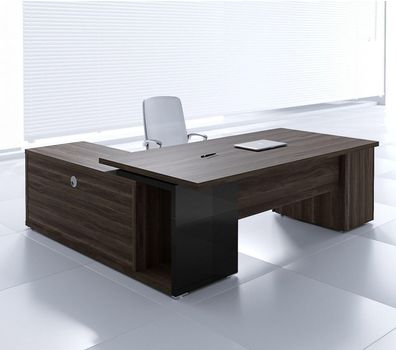 Schreibtisch mit Sideboard und Unterbaucontainer FARO 180/200 x 100 x 74 cm