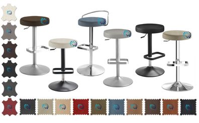 Mayer Barhocker 1200/1201 myDIVO, 3 Gestellfarben, Leder, Microfaser + Leder-Look