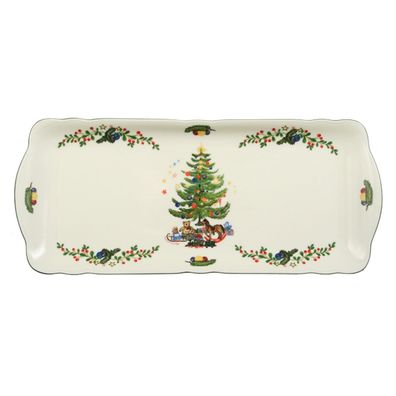 Kuchenplatte eckig 34,5 x 15 cm - Seltmann Weiden Marieluise Weihnachten