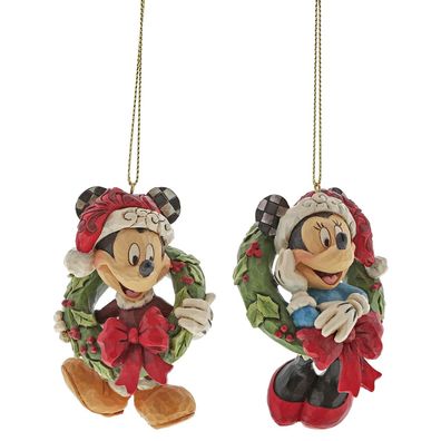 Micky Maus + Minnie Maus - Set 2-tlg. - Walt Disney Christbaumschmuck