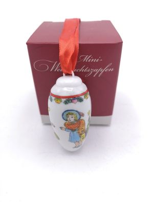 Mini-Zapfen Spaziergang im Geschenkkarton - Hutschenreuther - Porzellanzapfen Weihnac