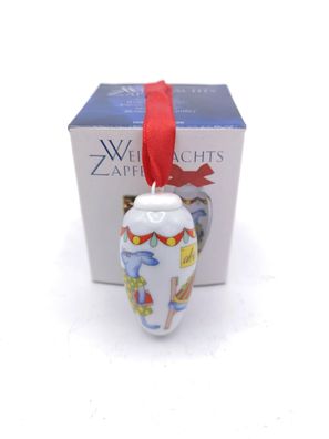 Mini-Zapfen Hasen im Geschenkkarton - Hutschenreuther - Porzellanzapfen Weihnachtszap