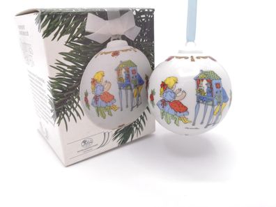 Porzellankugel Weihnachtskugel 1987 - Hutschenreuther - in OVP