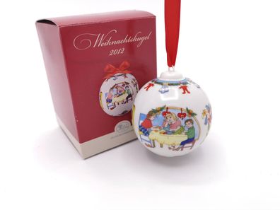 Porzellankugel Weihnachtskugel 2012 - Hutschenreuther - in OVP