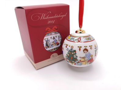 Porzellankugel Weihnachtskugel 2014 - Hutschenreuther - in OVP