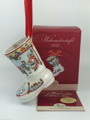 Porzellanstiefel Stiefel Weihnachtsstiefel 2014 - Hutschenreuther - in OVP