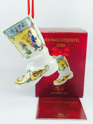 Porzellanstiefel Stiefel Weihnachtsstiefel 2006 - Hutschenreuther - in OVP