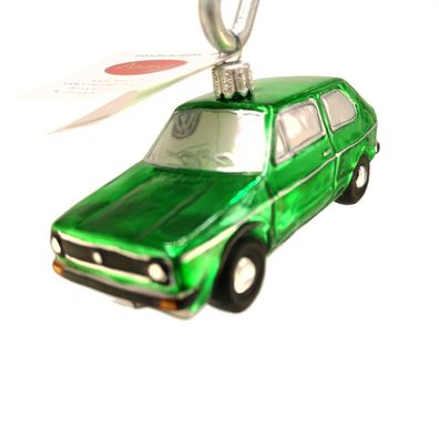 VW-Golf grün - Hanco Design 2633.03 - Christbaumschmuck aus Glas
