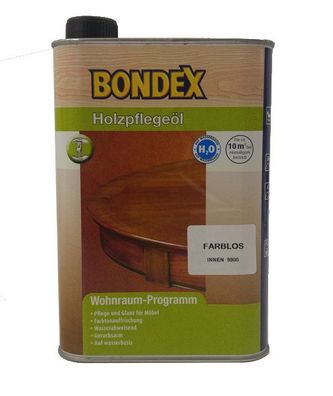 Bondex Holzpflefeöl Holz Pflegeöl Farblos Innen 9900 500ml 0,5L