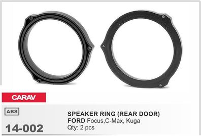 CARAV 14-002 Auto Lautsprecher Einbau Adapter Ring für FORD Focus, C-Max, Kuga ...