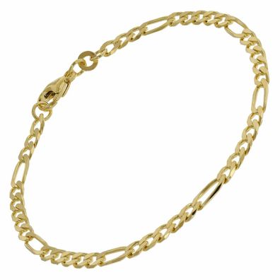 trendor Schmuck Damen-Armband Gold 333/8K Figaro-Kette 51877