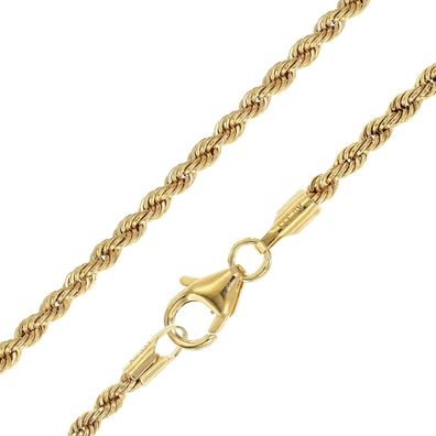 trendor Schmuck Damen-Halskette 333 Gold / 8 Karat Kordelkette 45 cm 51880