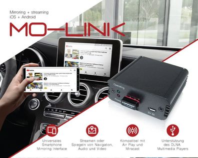 moLiNK Interface für kabelloses streamen von Audio und Video von Smartphone oder ...