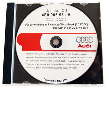 Audi Update Soft Reparatur CD Set A6 A8 bei ganz ersten Navis MMI2G