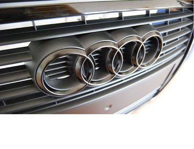 Audi Emblem Grill Ringe schwarz matt A8 - 4H0 853 605 B