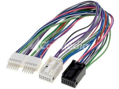 Kabelsatz Adapter; Quadlock 12pin Stecker X2, Quadlock 24pin Anschluss; 0,3m