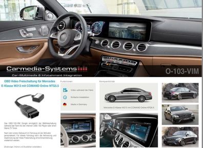 TV DVD Freischaltung Mercedes Comand online APS NTG5 OBD Version W205 W222 W447 X253