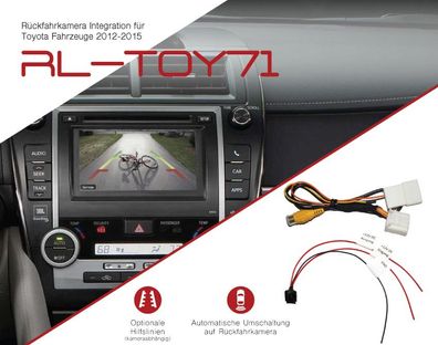 Rückfahrkamera Nachrüstung passend für TOYOTA Camry, Prius, Tundra, Venza 2012-2014