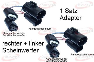 Adapter Facelift-Scheinwerfer BMW 5er E39 Plug & Play