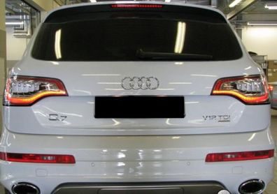 Audi Q7 4L Umbausatz auf LED Klarglas Rück Heckleuchten inkl. Steuergerät Facelif...