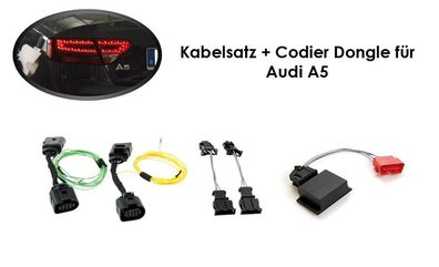 Kabelsatz + Codier Dongle LED Heckleuchten Audi A5/ S5