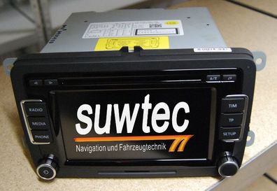 VW Radio RCD510 RCD 510 mit MP3 Wechsler + SD Slot Rückfahrkameraeingang 1K0035188F