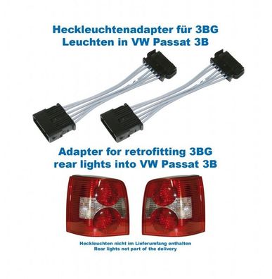 Adapter facelift Heckleuchten 3BG für VW Passat 3B Modelle