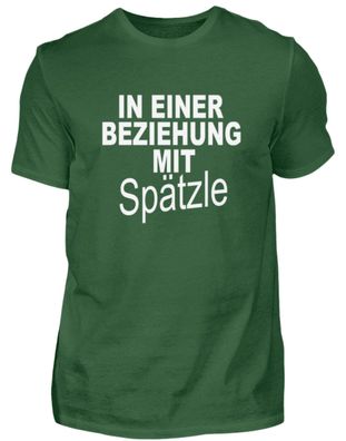 In einer Beziehung mit Spätzle - Herren Basic T-Shirt-S2UETXZA