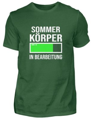 Sommer Körper in Bearbeitung - Herren Basic T-Shirt-WSPK3QGC