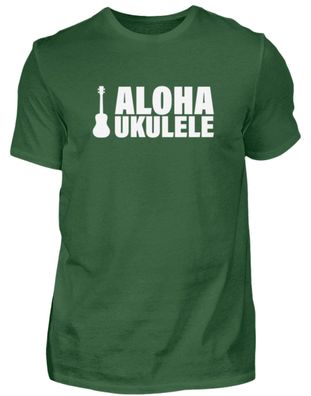 ALOHA Ukulele - Herren Basic T-Shirt-Q84F97Y3