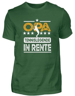 Opa eine Tennislegende in Rente - Herren Basic T-Shirt-GIOFWM7M