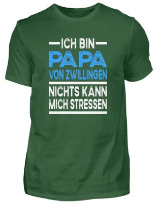 Ich bin Papa von Zwillingen nichts kann - Herren Basic T-Shirt-2FY30UTF