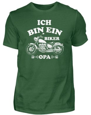 ICH BIN EIN BIKER OPA - Herren Basic T-Shirt-RD332TTH
