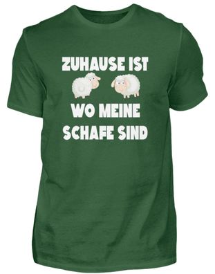 Zuhauseist WO MEINE SCHAFE SIND - Herren Basic T-Shirt-6KCDV525