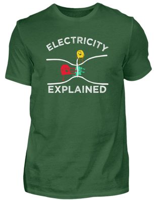 Electricity Explained - Herren Basic T-Shirt-K97V485X