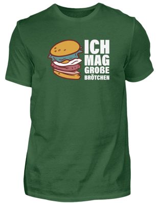 ICH MAG GROßE Brötchen - Herren Basic T-Shirt-QFPJO19M