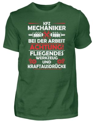 KFZ Mechaniker BEI DER ARBEIT Achtung! F - Herren Shirt