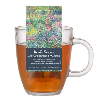 Abraham`s Big Tea Bag Vanille Superior aromatisierter schwarzer Tee(Teebeutel)